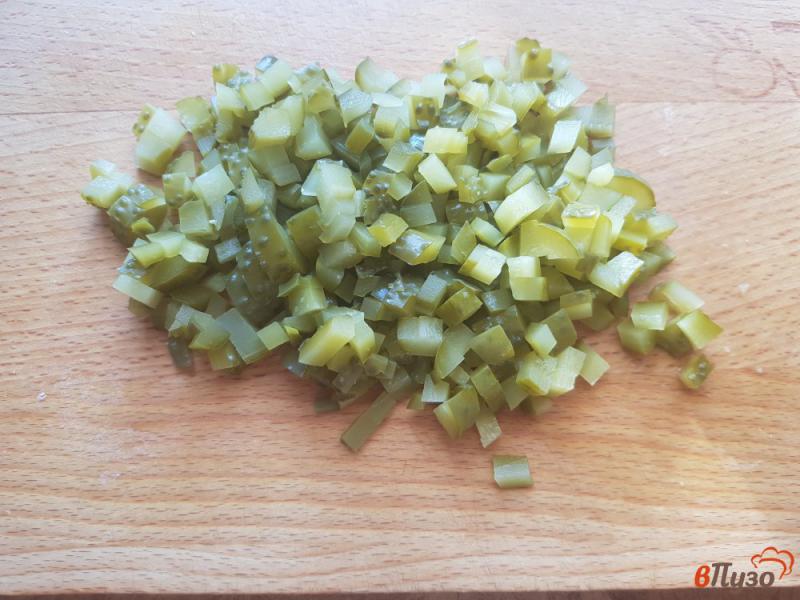 Фото приготовление рецепта: Салат «Оливье» без картофеля шаг №3