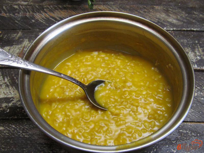 Фото приготовление рецепта: Овсяная каша на тыквенном пюре с апельсином шаг №5