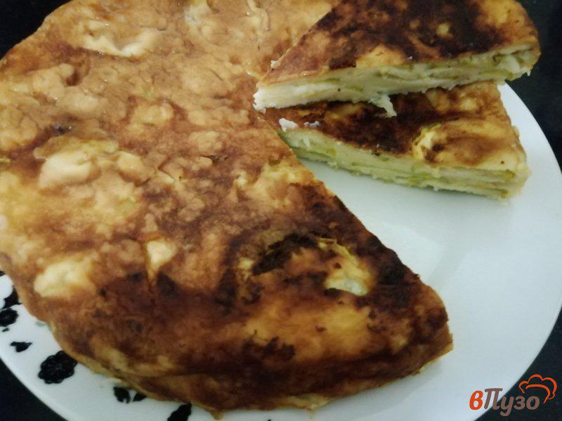 Фото приготовление рецепта: Пирог закусочный с кабачками в мультиварке шаг №5