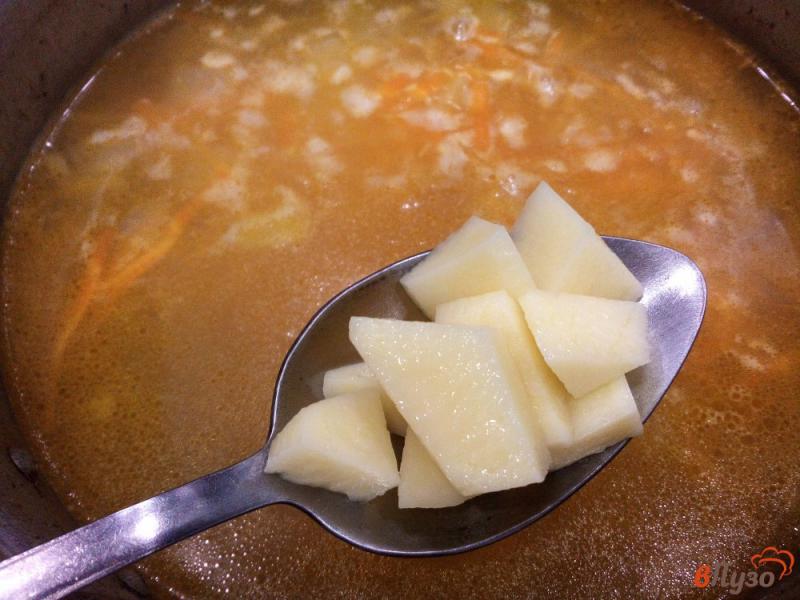 Фото приготовление рецепта: Сливочный рисовый суп шаг №8