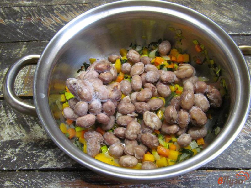 Фото приготовление рецепта: Овощной суп с горошком и ветчиной шаг №3