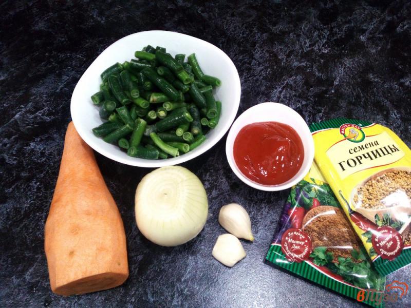 Фото приготовление рецепта: Запеченные овощи с кетчупом шаг №1