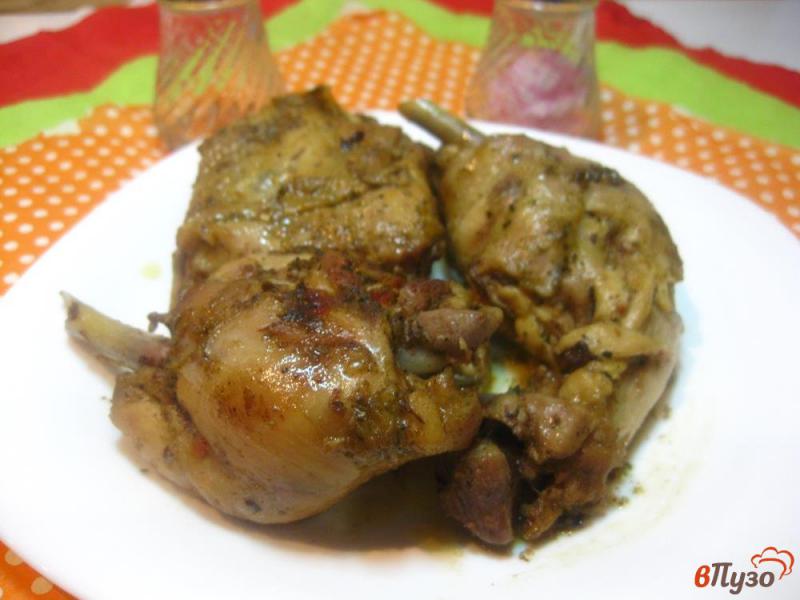 Фото приготовление рецепта: Куриные окорочка запеченные в маринаде шаг №5