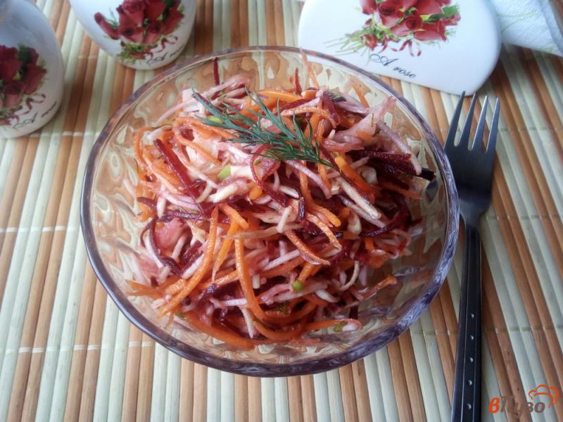 Фото приготовление рецепта: Салат овощной «Щётка» шаг №7