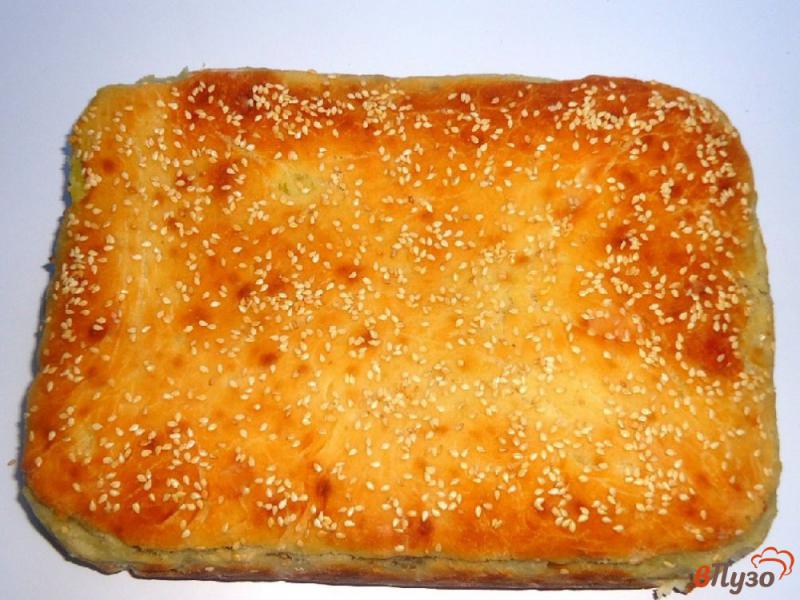 Фото приготовление рецепта: Постный пирог с картофелем и гречкой шаг №13