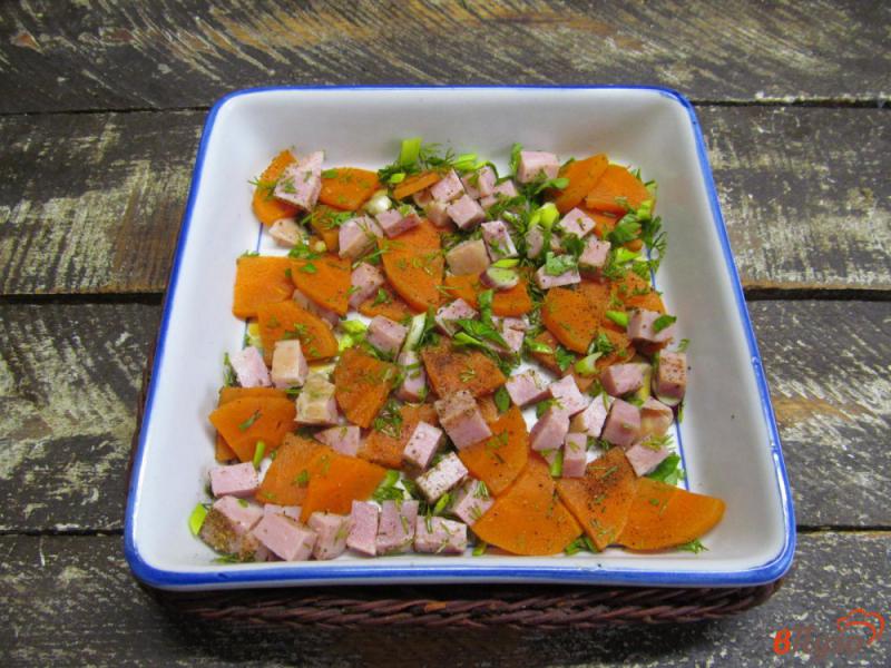 Фото приготовление рецепта: Заливное из моркови с ветчиной шаг №7