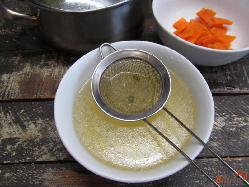 Фото приготовление рецепта: Заливное из моркови с ветчиной шаг №8