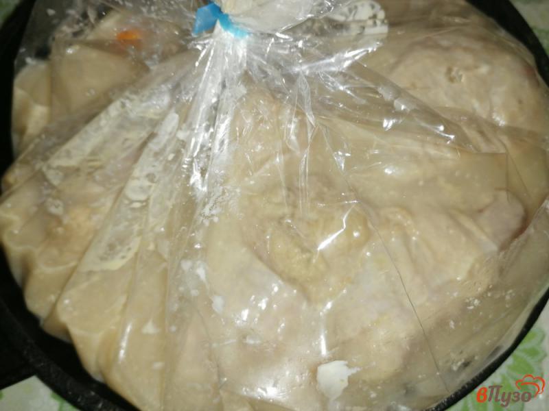Фото приготовление рецепта: Курица с гречневой кашей и тыквой шаг №5