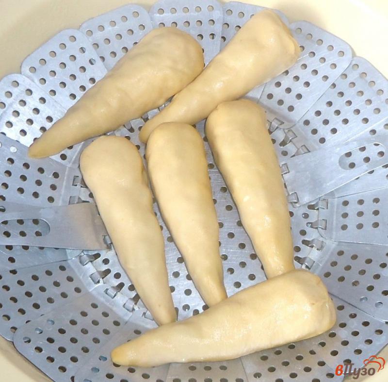 Фото приготовление рецепта: Постные манты «Морковки» шаг №12
