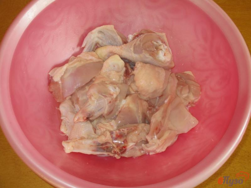 Фото приготовление рецепта: Курица на шпажках с шампиньонами в духовке шаг №1