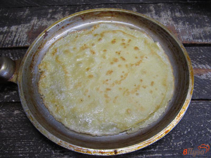 Фото приготовление рецепта: Блины с начинкой из тыквы и сыром фета шаг №4