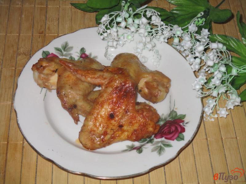 Фото приготовление рецепта: Куриные крылья запеченные с аджикой шаг №5