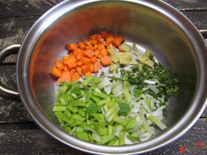 Фото приготовление рецепта: Овощной постный суп шаг №1