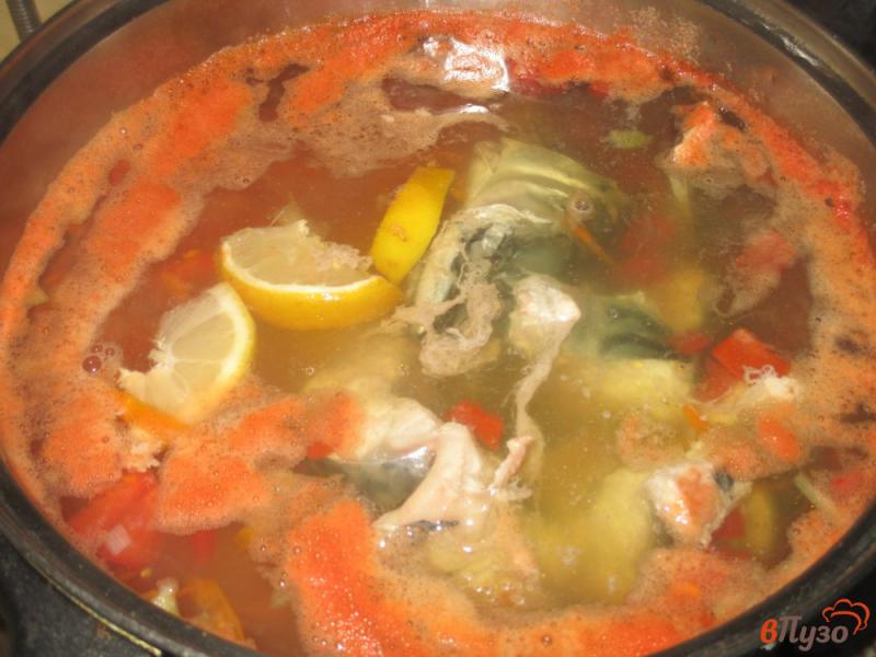Фото приготовление рецепта: Суп из скумбрии с овощами шаг №3