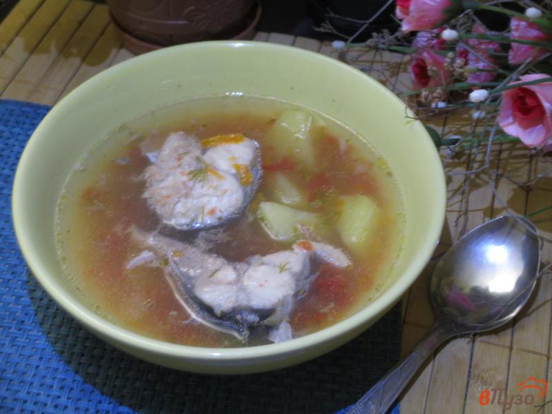 Фото приготовление рецепта: Суп из скумбрии с овощами шаг №5