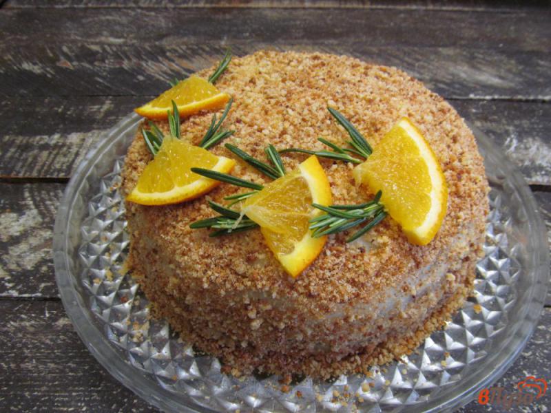 Фото приготовление рецепта: Апельсиновый торт шаг №14
