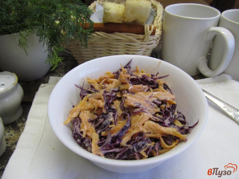 Фото приготовление рецепта: Салат из тыквы с красной капустой шаг №6