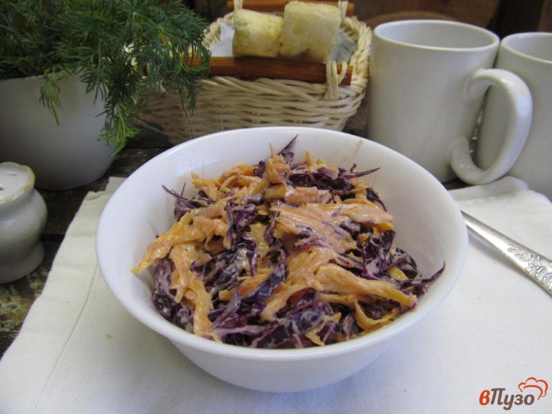 Фото приготовление рецепта: Салат из тыквы с красной капустой шаг №5