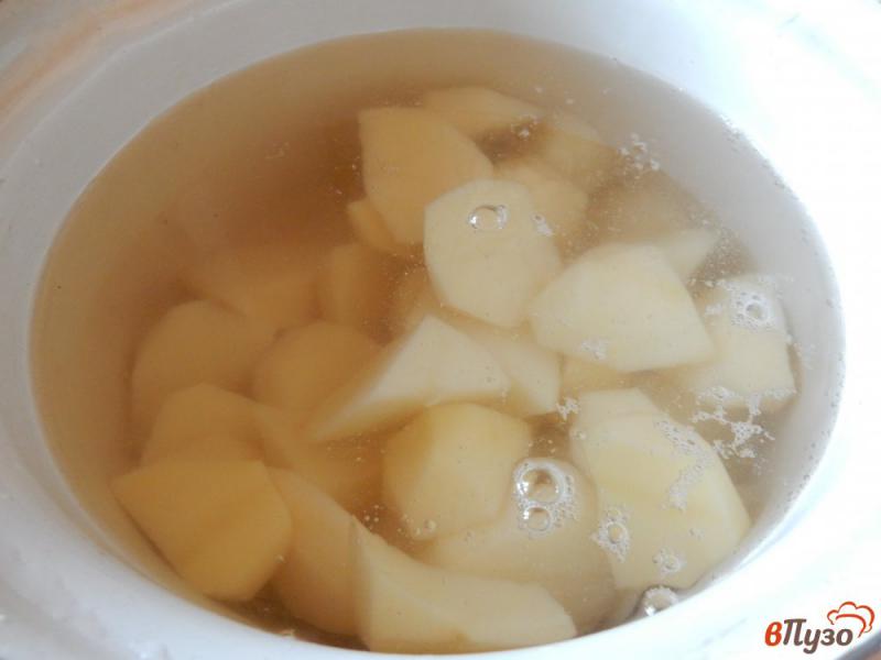 Фото приготовление рецепта: Постный картофельно-грибной суп пюре шаг №4