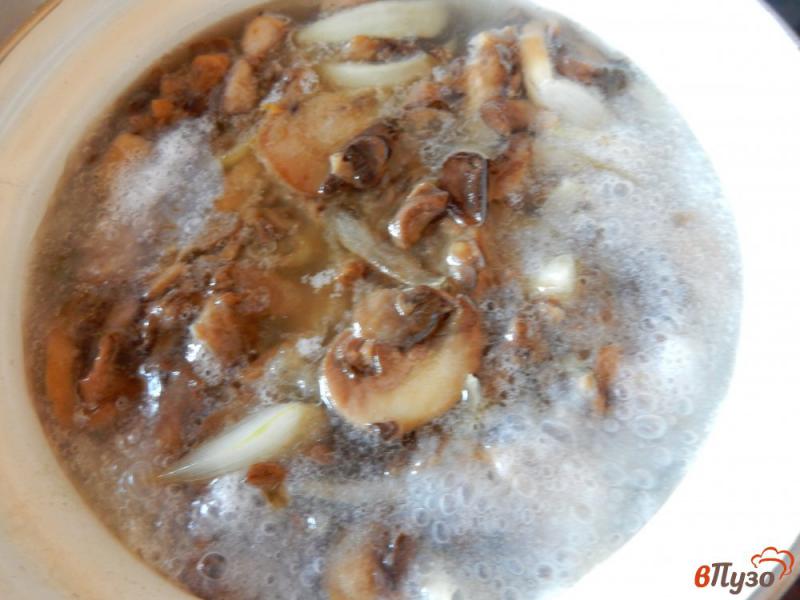 Фото приготовление рецепта: Постный картофельно-грибной суп пюре шаг №8