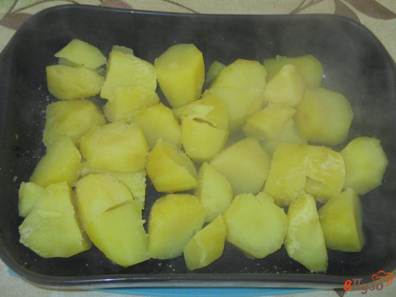 Фото приготовление рецепта: Картофельная запеканка с фаршем шаг №5