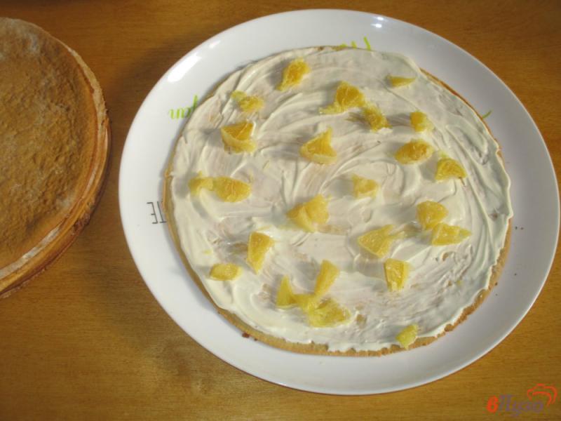 Фото приготовление рецепта: Торт «Медовик» с апельсинами шаг №10