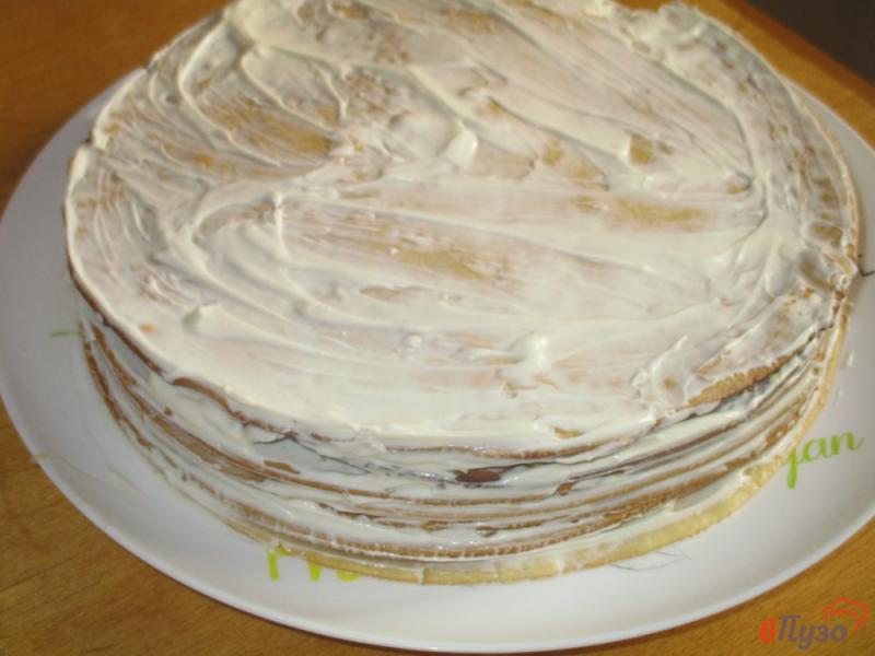 Фото приготовление рецепта: Торт «Медовик» с апельсинами шаг №11