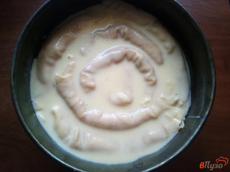 Фото приготовление рецепта: Блинный пирог «Улитка» с творогом шаг №9