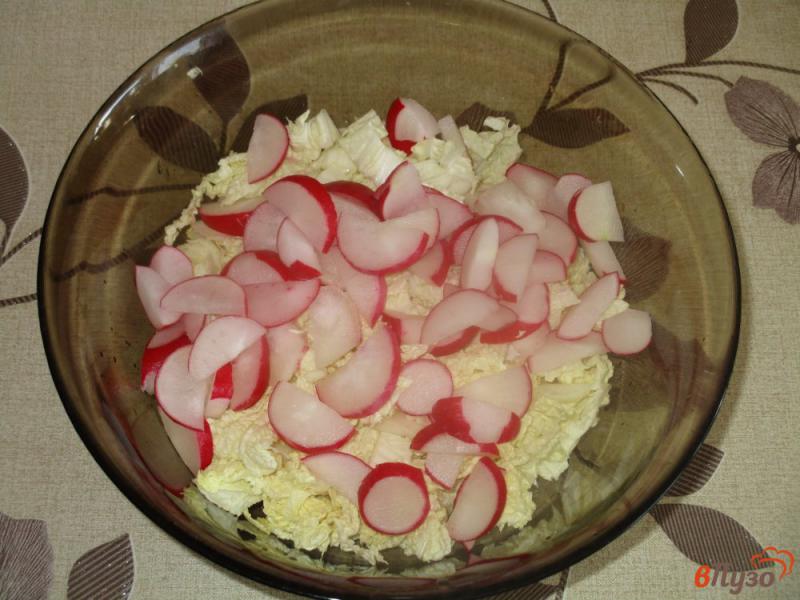 Фото приготовление рецепта: Овощной салат с редисом и кинзой шаг №1