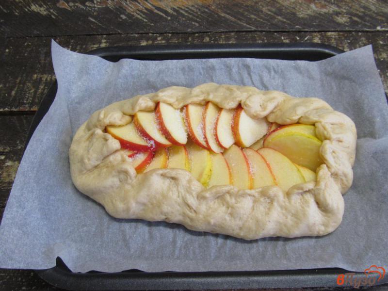 Фото приготовление рецепта: Галета на гречневой муке с яблоком шаг №9