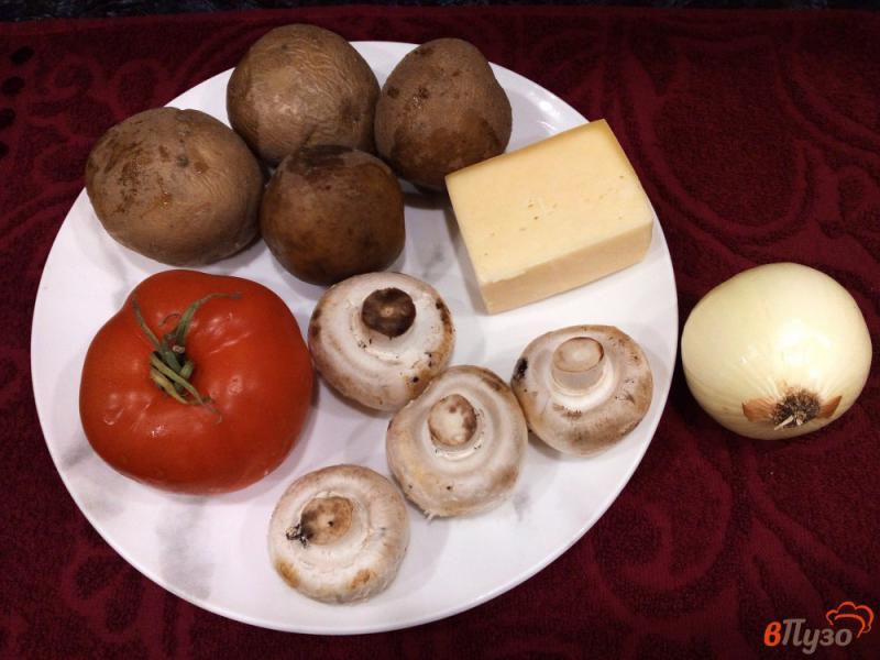 Фото приготовление рецепта: Картофель под грибной шубой, с помидорами и сыром шаг №1