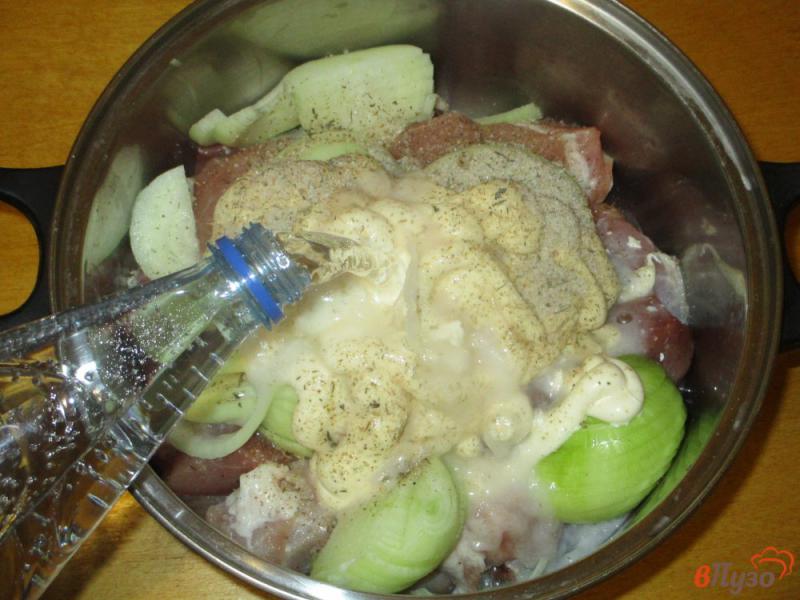 Фото приготовление рецепта: Шашлык из свинины в майонезном маринаде с минералкой шаг №2