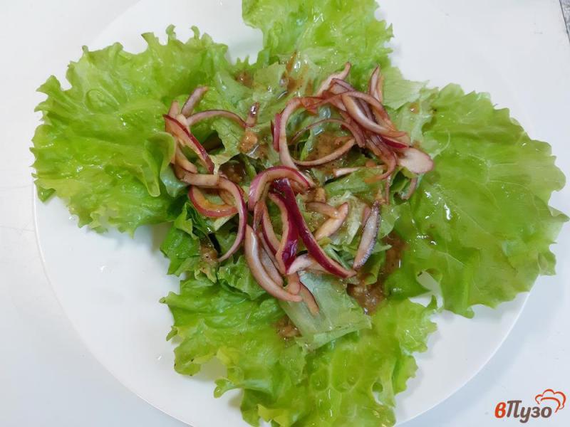 Фото приготовление рецепта: Микс салат с тунцом шаг №5