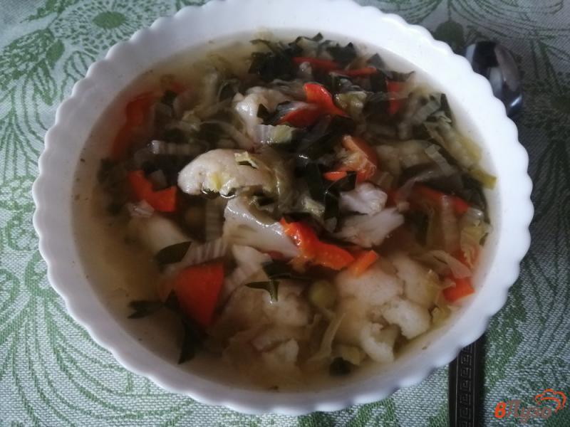 Фото приготовление рецепта: Суп овощной на говяжьем бульоне шаг №11