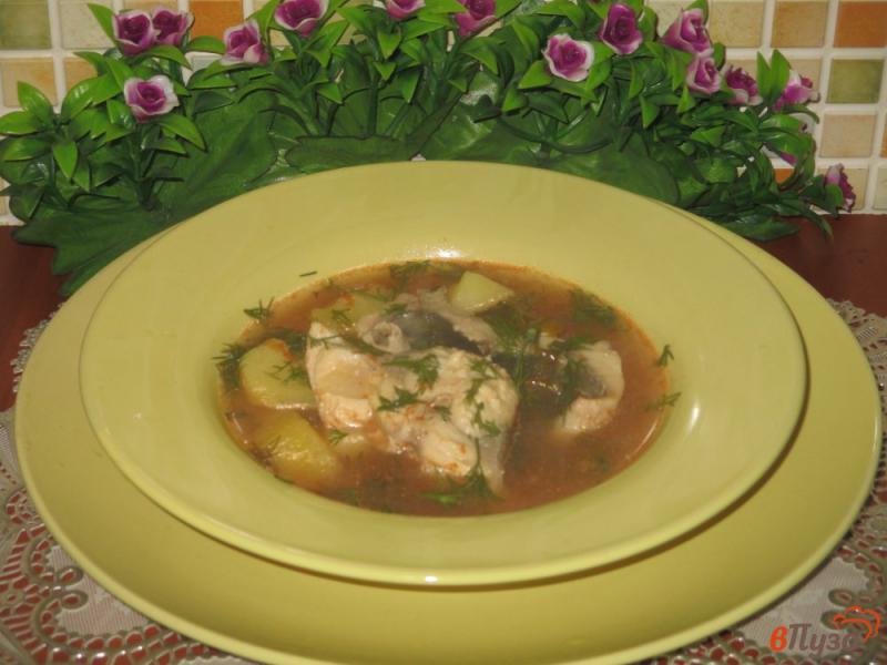 Фото приготовление рецепта: Рыбный суп из скумбрии шаг №6