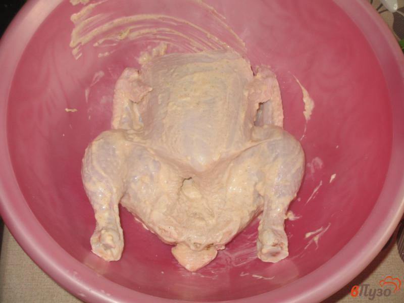 Фото приготовление рецепта: Курица запеченная с картофелем в духовке шаг №5