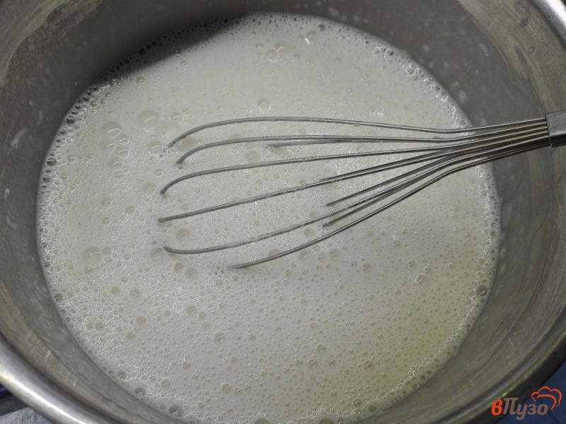 Фото приготовление рецепта: Молочные блинчики с мороженым шаг №4