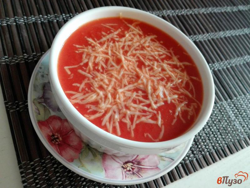 Фото приготовление рецепта: Овощной крем-суп с сыром шаг №8