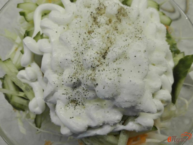Фото приготовление рецепта: Хрустящий витаминный салат шаг №4