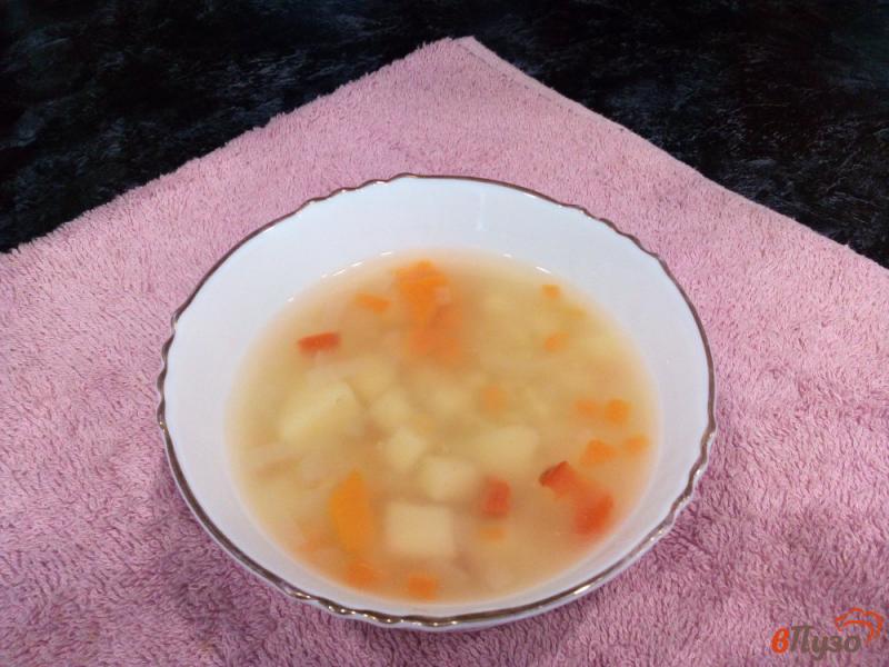 Фото приготовление рецепта: Овощной суп на бульоне минтая шаг №9