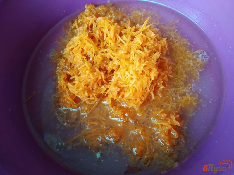 Фото приготовление рецепта: Постный морковный пирог шаг №4