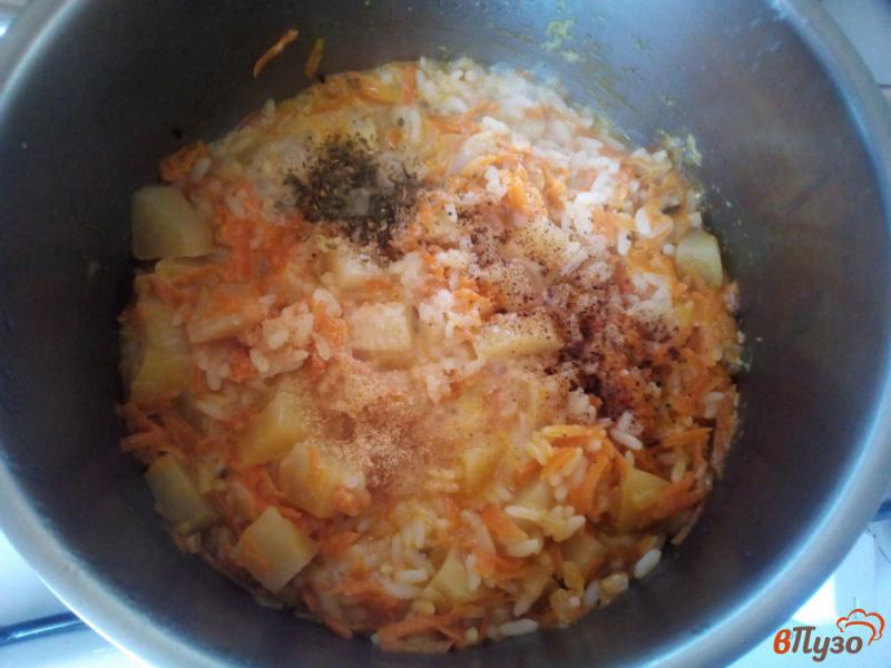 Фото приготовление рецепта: Суп-пюре из картофеля и риса шаг №5