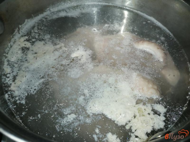 Фото приготовление рецепта: Рубленный зельц из куриного и свиного мяса шаг №2