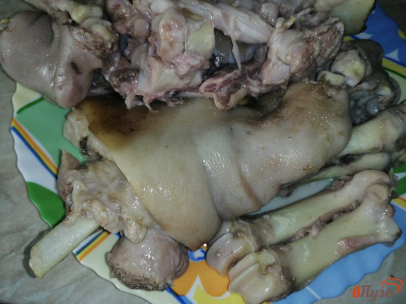 Фото приготовление рецепта: Рубленный зельц из куриного и свиного мяса шаг №3