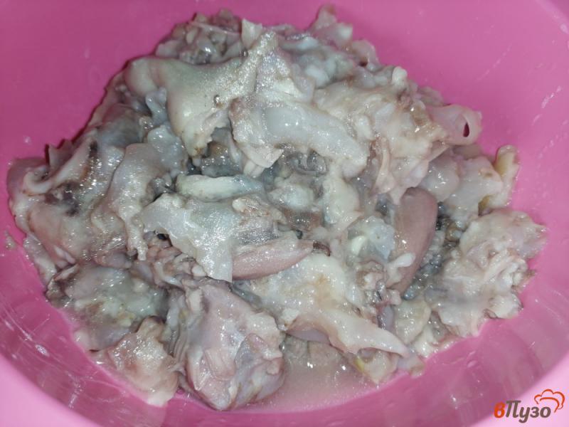 Фото приготовление рецепта: Рубленный зельц из куриного и свиного мяса шаг №5