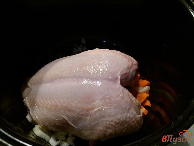 Фото приготовление рецепта: Заготовка куриного бульона шаг №3
