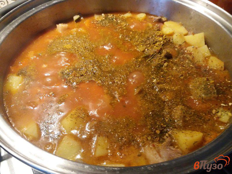 Фото приготовление рецепта: Овощное рагу со свининой шаг №6