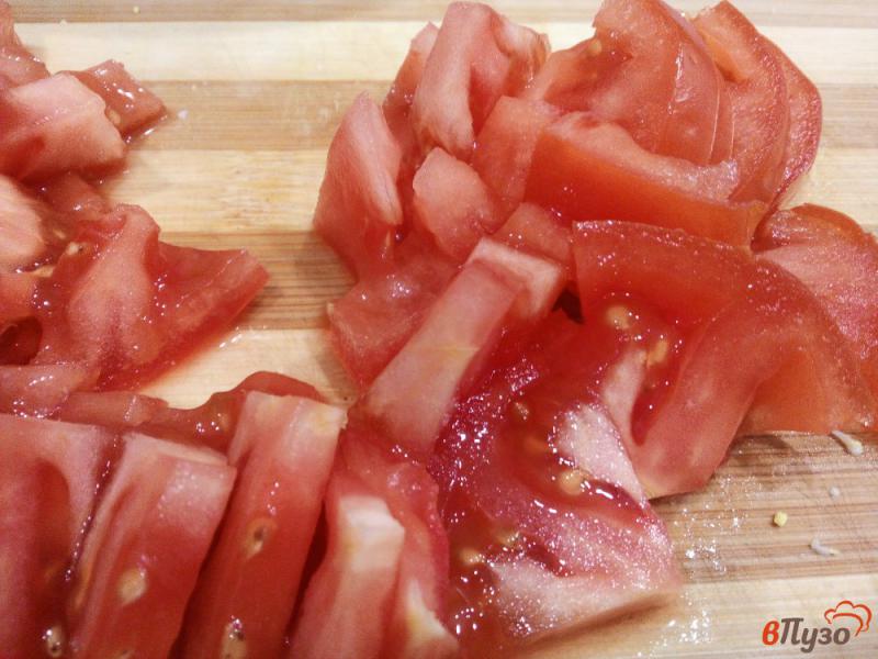 Фото приготовление рецепта: Слоеный салат с мясом и овощами шаг №7