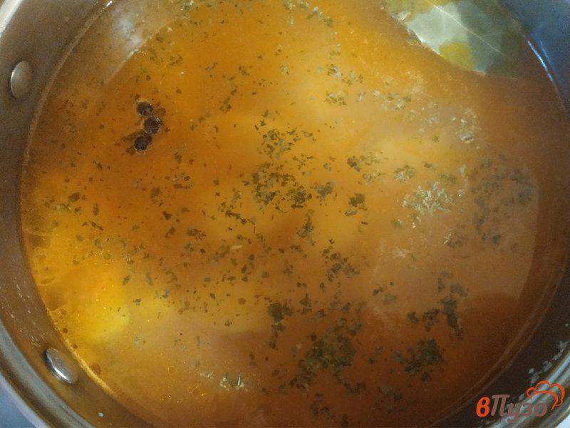 Фото приготовление рецепта: Суп с ветчиной шаг №5