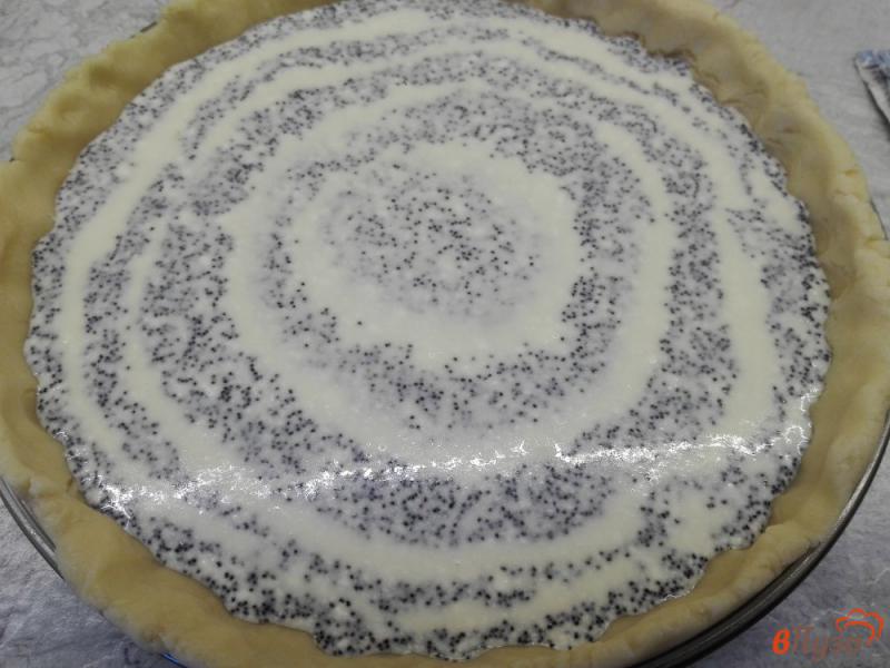 Фото приготовление рецепта: Пирог с творожно-маковой начинкой шаг №10